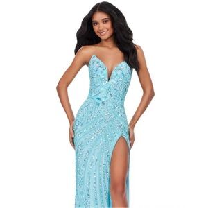 Ashley Lauren 11236 Dress in Sky Blue
